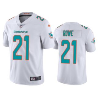 Men's Eric Rowe Miami Dolphins Vapor Limited Stitched Jersey White