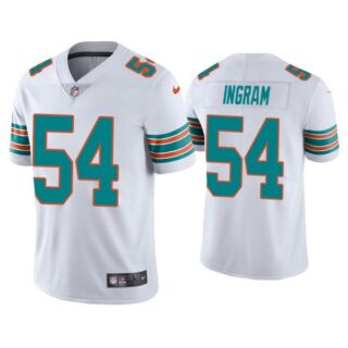 Men's Ingram Miami Dolphins Throwback Limited Stitched Jersey White
