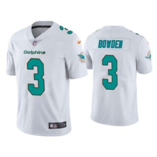 Men's Lynn Bowden Miami Dolphins Vapor Limited Stitched Jersey White