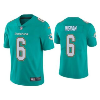 Men's Melvin Ingram Miami Dolphins Vapor Limited Stitched Jersey Aqua