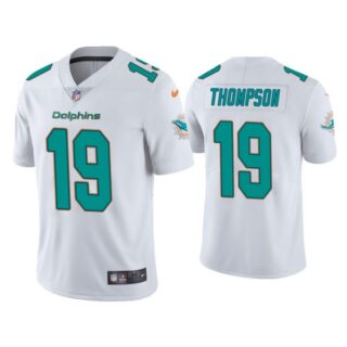 Men's Skylar Thompson Miami Dolphins Vapor Limited Stitched Jersey White