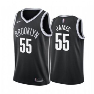 Men's Mike James Brooklyn Nets Basketball Jersey Black