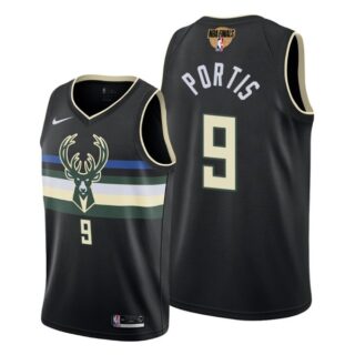 Men's #9 Bobby Portis Milwaukee Bucks 2021 NBA Finals Jersey Statement White