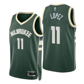 Men's Brook Lopez Milwaukee Bucks 75th Anniversary Diamond Jersey
