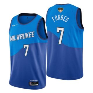 Men's #7 Bryn Forbes Milwaukee Bucks 2021 NBA Finals Jersey Blue