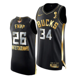 Men's FMVP Giannis Antetokounmpo Milwaukee Bucks 2021 NBA Finals Champions Jersey