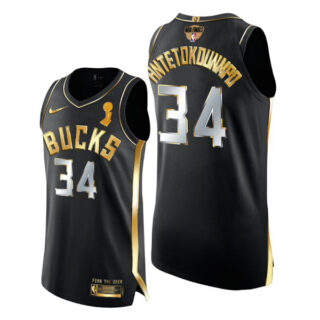 Men's Giannis Antetokounmpo Milwaukee Bucks 2021 NBA Finals Champions Jersey