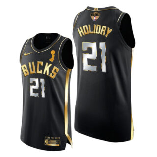 Men's Jrue Holiday Milwaukee Bucks 2021 NBA Finals Champions Jersey