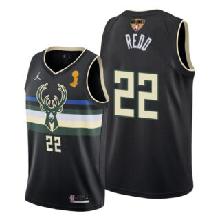 Youth Michael Redd Milwaukee Bucks 2021 NBA Finals Champions Jersey Black Statement
