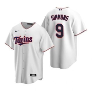Men's Andrelton Simmons Minnesota Twins Cool Base Jersey White
