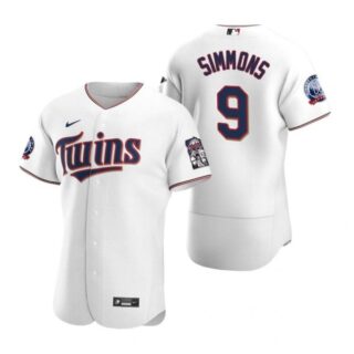 Men's Andrelton Simmons Minnesota Twins Flex Base Jersey White