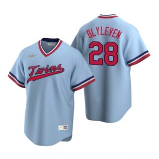 Men's Bert Blyleven Minnesota Twins Light Blue Cooperstown Jersey Light Blue Cooperstown