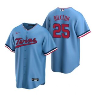 Men's Byron Buxton Minnesota Twins Cool Base Jersey Light Blue