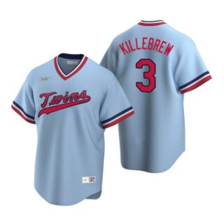 Men's Harmon Killebrew Minnesota Twins Cool Base Jersey Light Blue Cooperstown