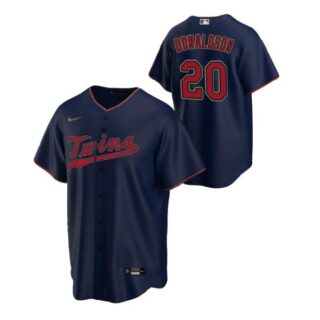 Men's Josh Donaldson Minnesota Twins Cool Base Jersey Navy