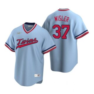 Men's Matt Wisler Minnesota Twins Light Blue Cooperstown Jersey Light Blue Cooperstown