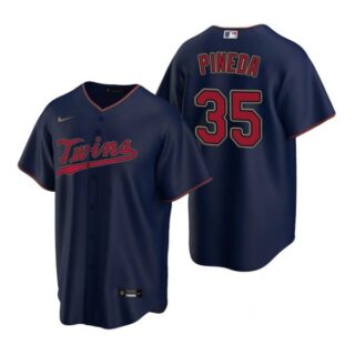 Men's Michael Pineda Minnesota Twins Cool Base Jersey Navy