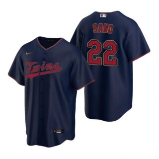 Men's Miguel Sano Minnesota Twins Cool Base Jersey Navy