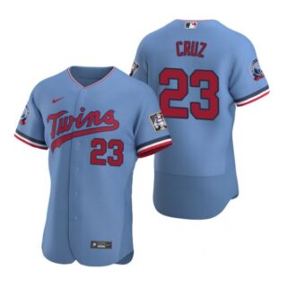 Men's Nelson Cruz Minnesota Twins Flex Base Jersey Light Blue