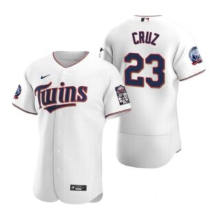 Men's Nelson Cruz Minnesota Twins Flex Base Jersey White