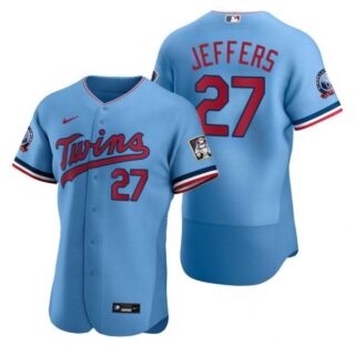 Men's Ryan Jeffers Minnesota Twins Flex Base Jersey Light Blue
