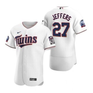 Men's Ryan Jeffers Minnesota Twins Flex Base Jersey White