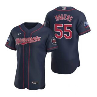 Men's Taylor Rogers Minnesota Twins Flex Base Jersey Navy