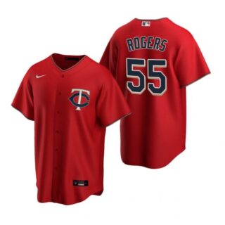 Men's Taylor Rogers Minnesota Twins Cool Base Jersey Red