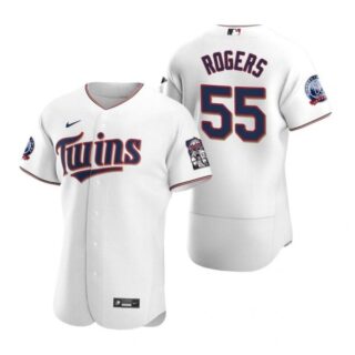 Men's Taylor Rogers Minnesota Twins Flex Base Jersey White