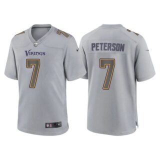 Women's Minnesota Vikings Patrick Peterson Gray Atmosphere Fashion Stitched Jersey