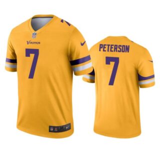 Men's Patrick Peterson Minnesota Vikings Yellow Limited Jersey Stitched
