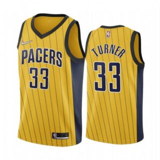 Men's Myles Turner Indiana Pacers Basketball Jersey Gold