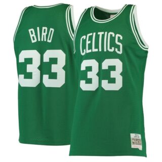 Men's Boston Celtics #33 Larry Bird Hardwood Classic Edition Jersey Stitched