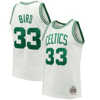 Men's Boston Celtics #33 Larry Bird Hardwood Classic Edition Jersey Stitched