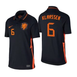 Men's Davy Klaassen Netherlands National Black Away Jersey