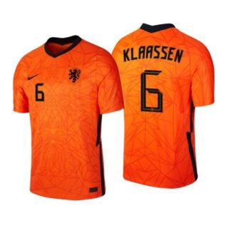 Men's Davy Klaassen Netherlands National Orange Home Jersey