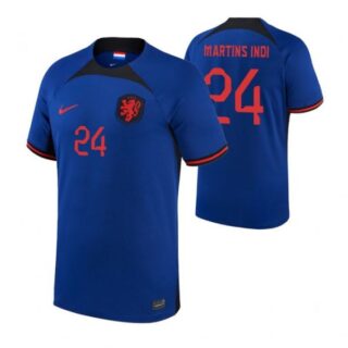 Youth Bruno Martins Indi Netherlands National Team Blue Away 2022-23 Jersey