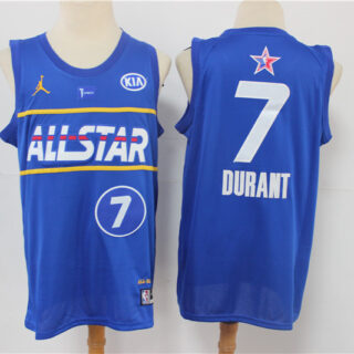nets 7 KevinDurant 2021 All Star Game Blue Swingman Jersey