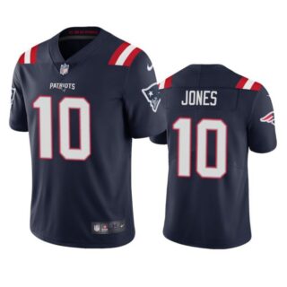 Men's Mac Jones New England Patriots Vapor Limited Stitched Jersey Navy