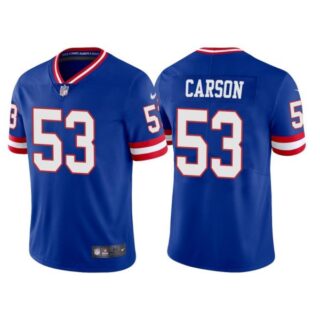 Women's New York Giants Harry Carson Royal Classic Vapor Limited Stitched Jersey