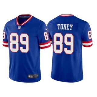 Women's New York Giants Kadarius Toney Royal Classic Vapor Limited Stitched Jersey