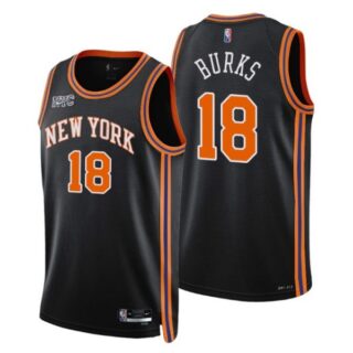 Men's Alec Burks New York Knicks 75th Anniversary Diamond Jersey