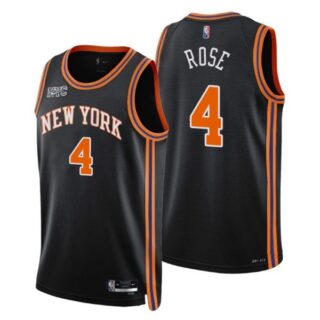 Men's Derrick Rose New York Knicks 75th Anniversary Diamond Jersey
