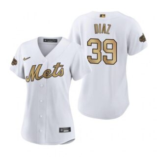 Women's Edwin Diaz New York Mets 2022 MLB All-Star Game White Stitched Jersey
