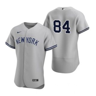 Men's Albert Abreu New York Yankees Flex Base Jersey Gray