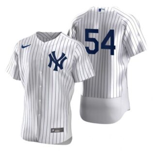 Men's Aroldis Chapman New York Yankees Flex Base Jersey White