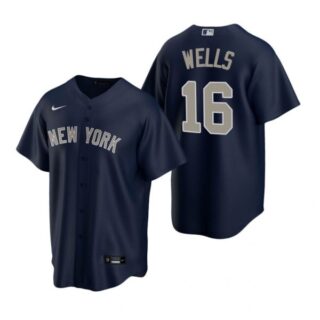Men's Austin Wells New York Yankees Cool Base Jersey Navy