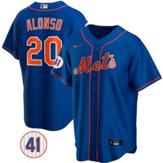 Men's #20 Pete Alonso New York Mets Royal Jersey Cool Base Royal