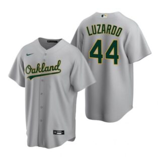 Men's #44 Jesus Luzardo Oakland Athletics Cool Base Jersey Gray