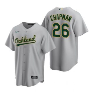 Men's #26 Matt Chapman Oakland Athletics Cool Base Jersey Gray